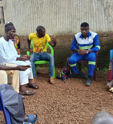 Réunion avec les PAPs éleveurs des petits ruminants du PRMS TH-KK-BC